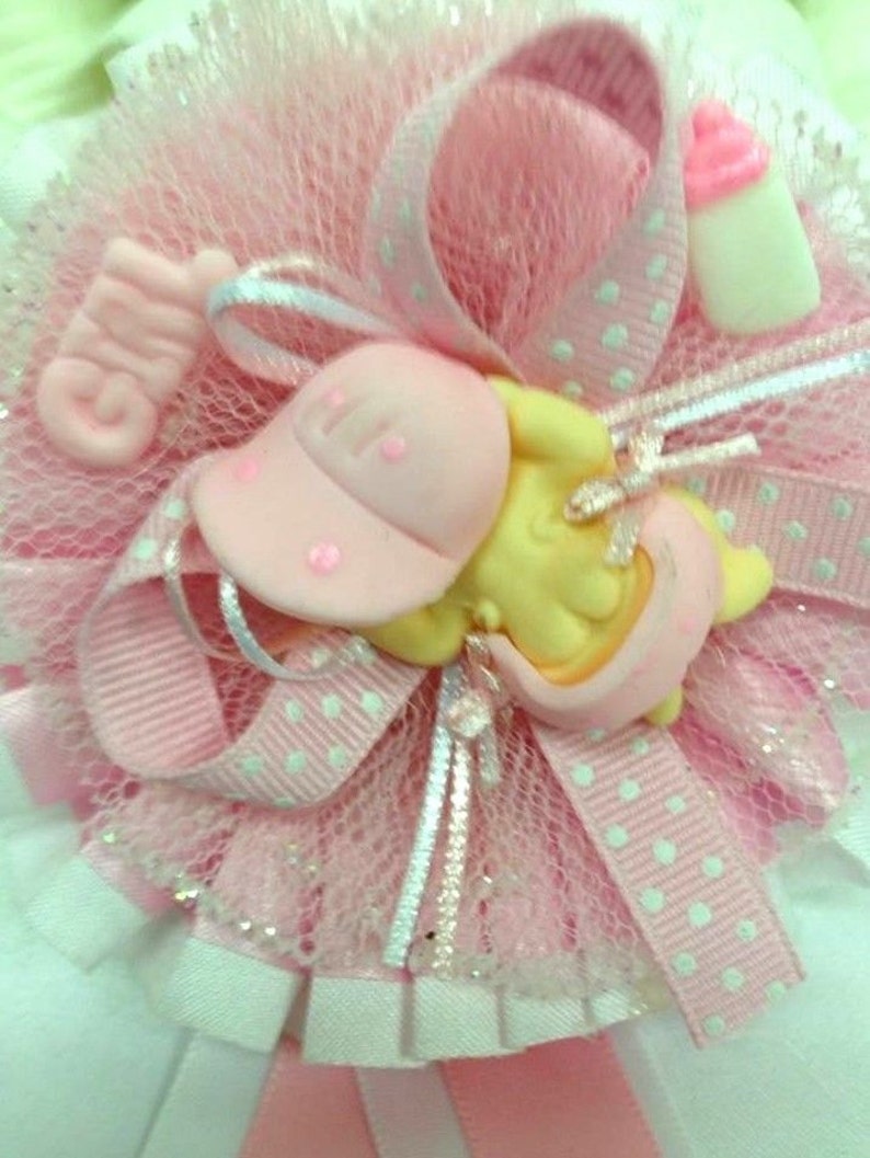 Baby Shower Badge Girl or Boy Mommy to Be and Daddy to Be Keepsake