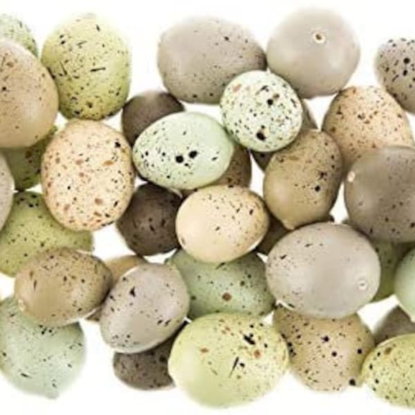 Natural Speckled Eggs Home Spring Decoration Pack