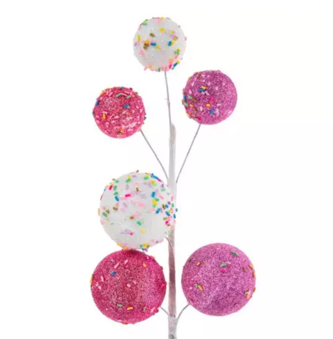 Sprinkles & Glitter Foam Candy Pick Etsy