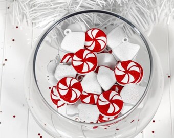 DIYDEC Weihnachts-Deko Set – 60 Teile Süßigkeiten-Hängewirbel & Streamer In Rot/Weiß Für Party, Klasse, Zuhause