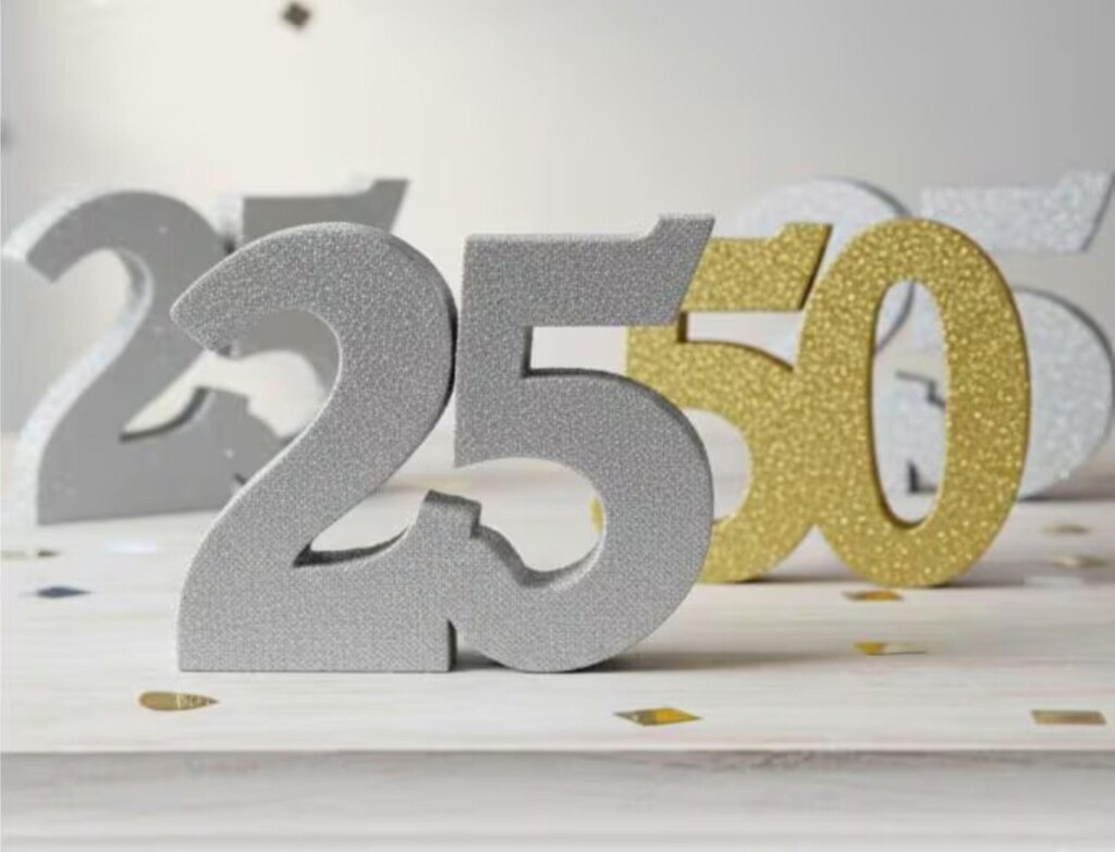 Cake Topper Glitterato Per 15° Compleanno - Argento Chiaro, 400g/m² Con Spiedini In Legno, 83x195mm