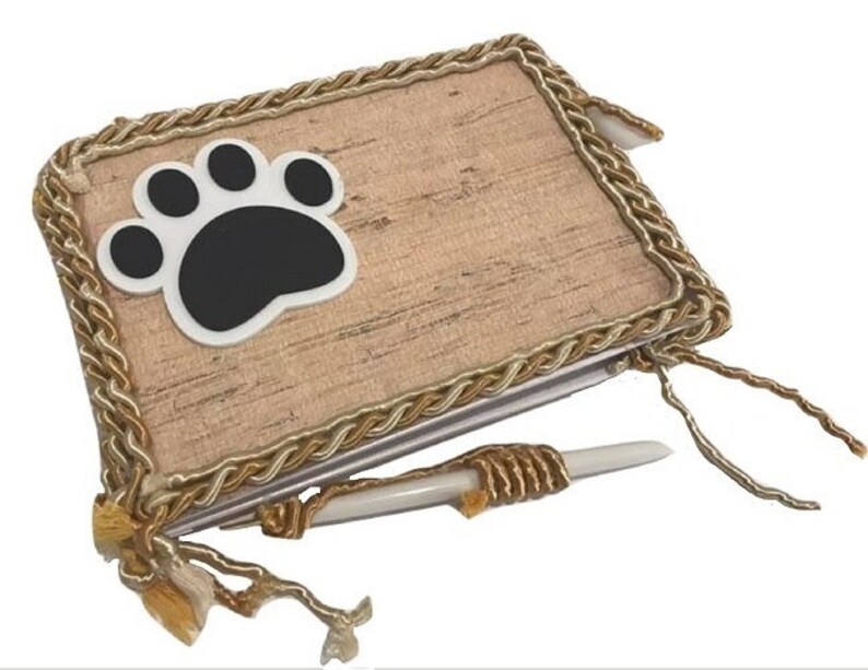 Puppy Dog Birthday Party Paw Theme signature Guest Book Keepsake Gift