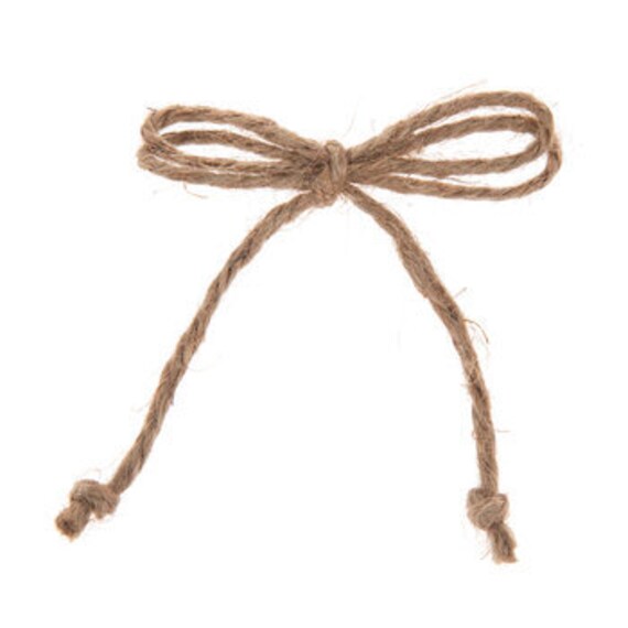 20 Twine Bow Twist Ties Wedding Reception Decor Home Etsy