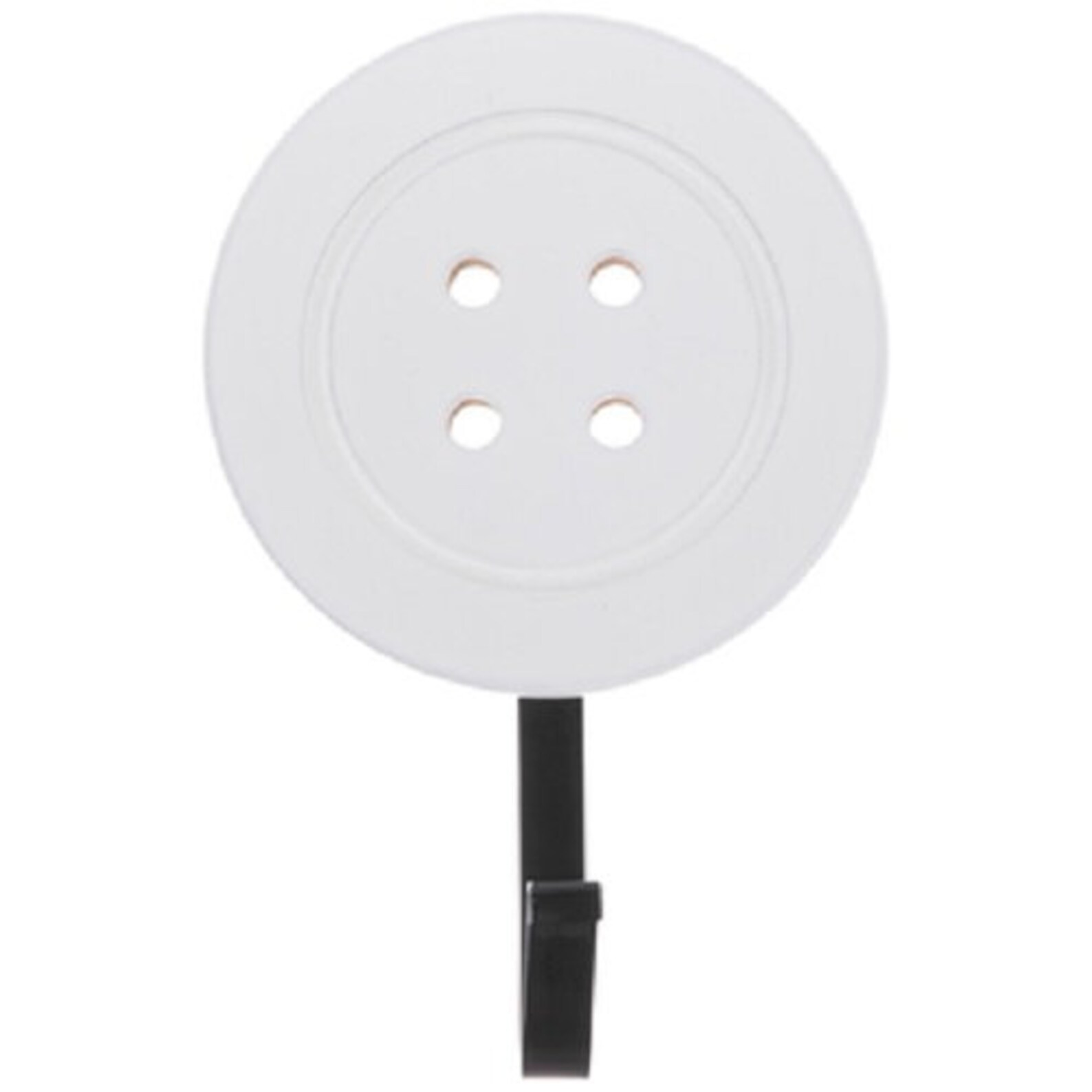 White and Black Button Wall Hook Room Home Decoration Etsy