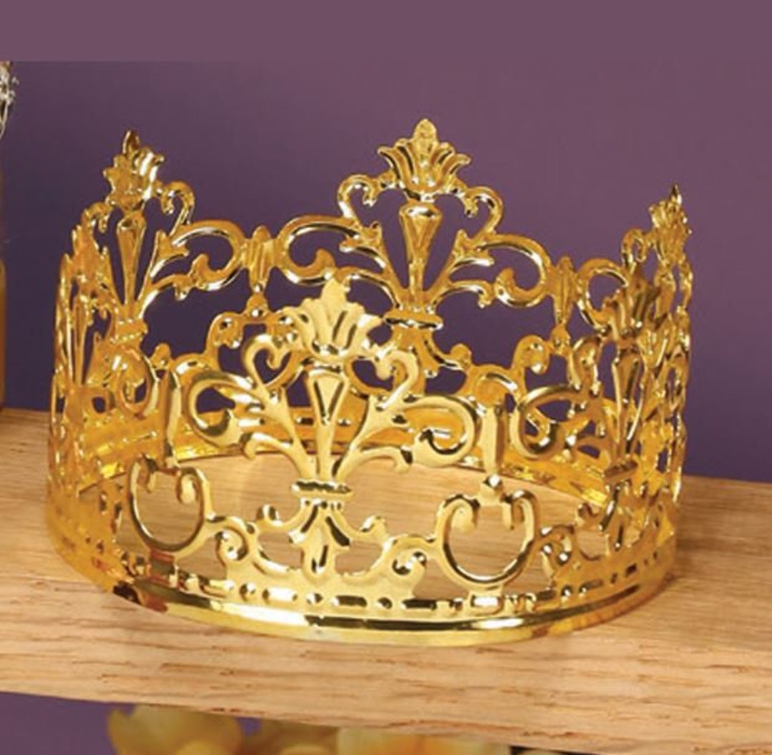 Metal Crown Cake Topper Princess Gold Crown Cake Topper Royal Metal Gold Crown Prince, Princess