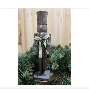 15&quot; Wood Nutcracker Home Christmas Mantel Decoration Gift