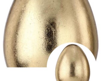 6" or 8" Resin Gold Egg Golden Home Decoration Choose Size
