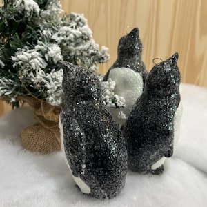3 Penguin Christmas Ornaments Home Decoration Tree Trimming Holiday Decor