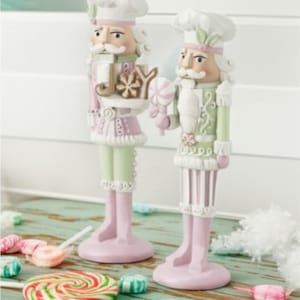 2 Pc Set 11.5&quot; Resin Nutcracker Christmas Mantel Decoration Gift