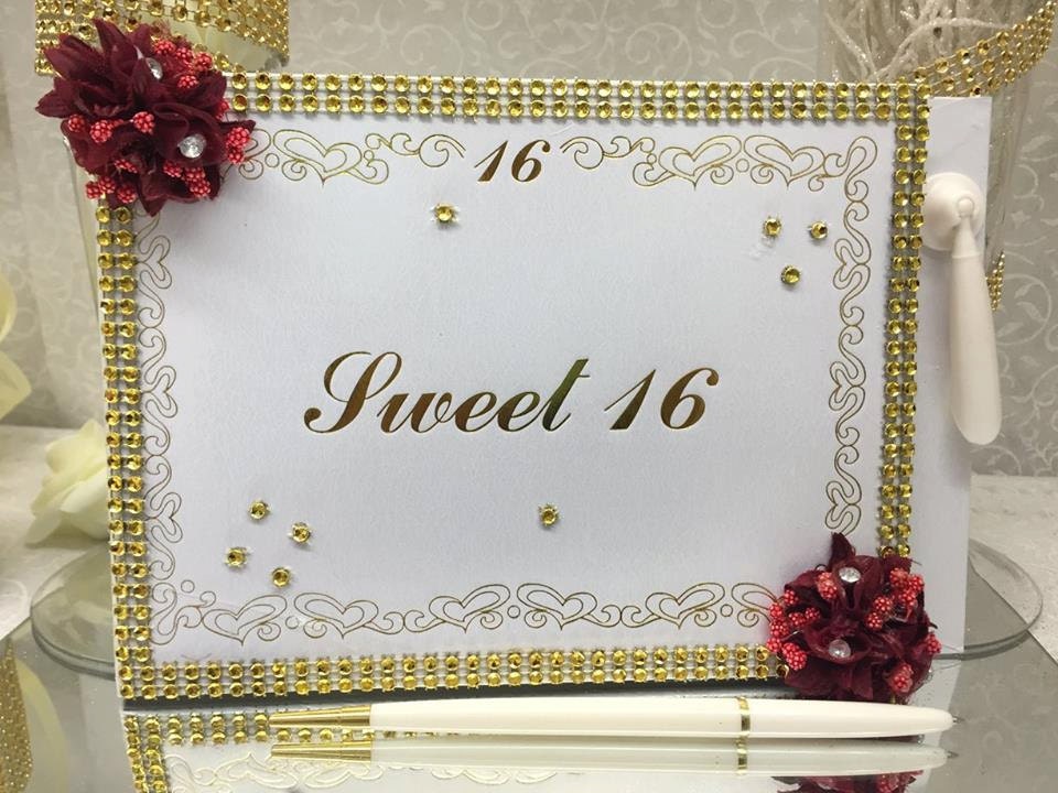 Sweet 16 Guest Book Keepsake or Gift Etsy