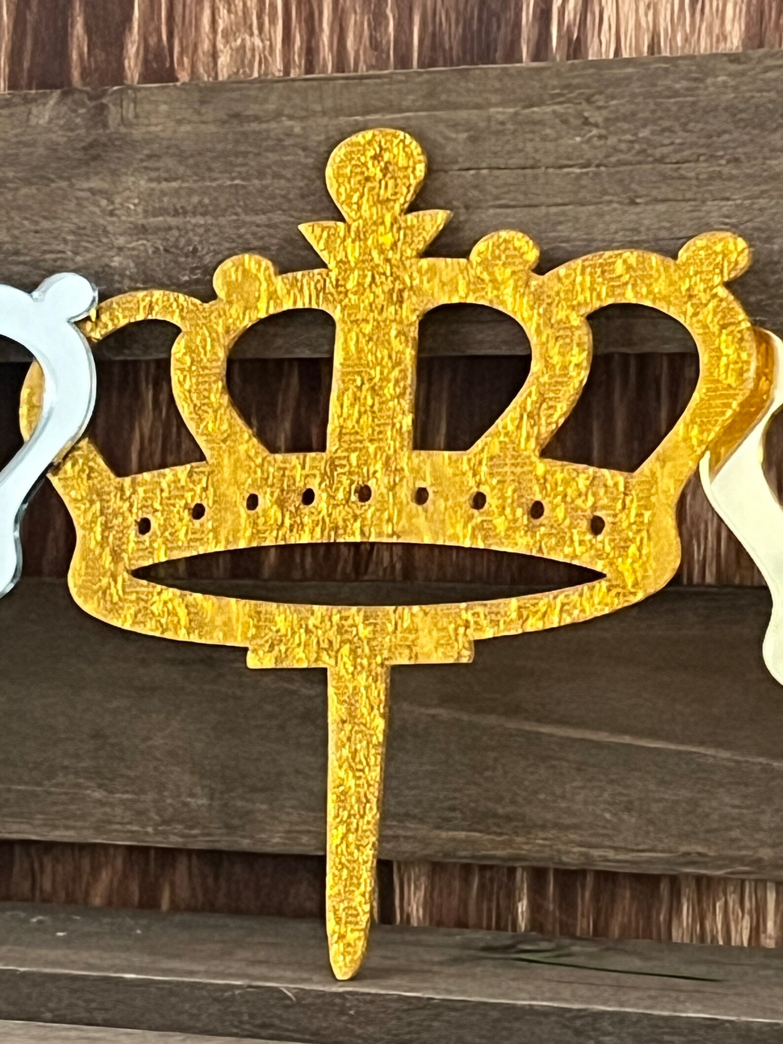 Plastic Crown Tiara Cake Topper Decorative Piece You Choose Color - Etsy
