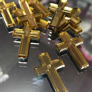 Christening Communion Party Favor Cross Emblems Religious Embellishments