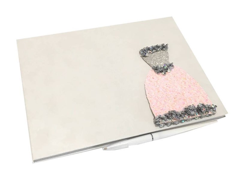 Sweet 16 Bridal Party Princess All Occasion Keepsake Book Choose Style Unique Dress Design Guest Book For Birthday