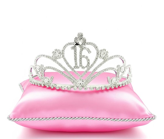 Rhinestone Sweet 16 Crown Tiara Keepsake 2.25 Inch High Choose