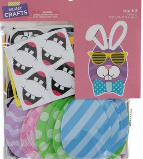 24 Easter Spring Egg Foam Craft Kit Gifts Etsy