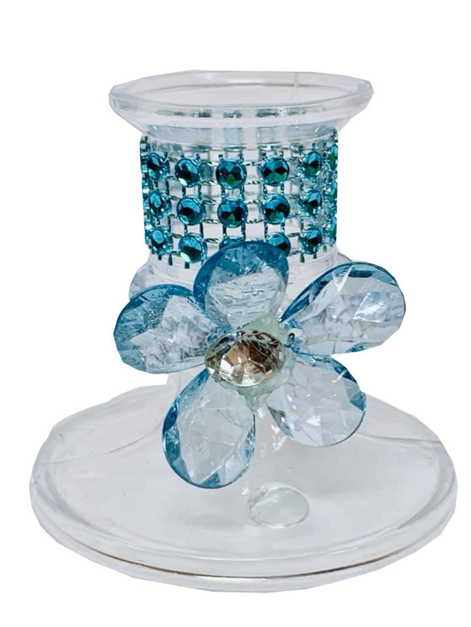 Plastic Candle Holder Cake Favors with Silver Rhinestones 16 Etsy