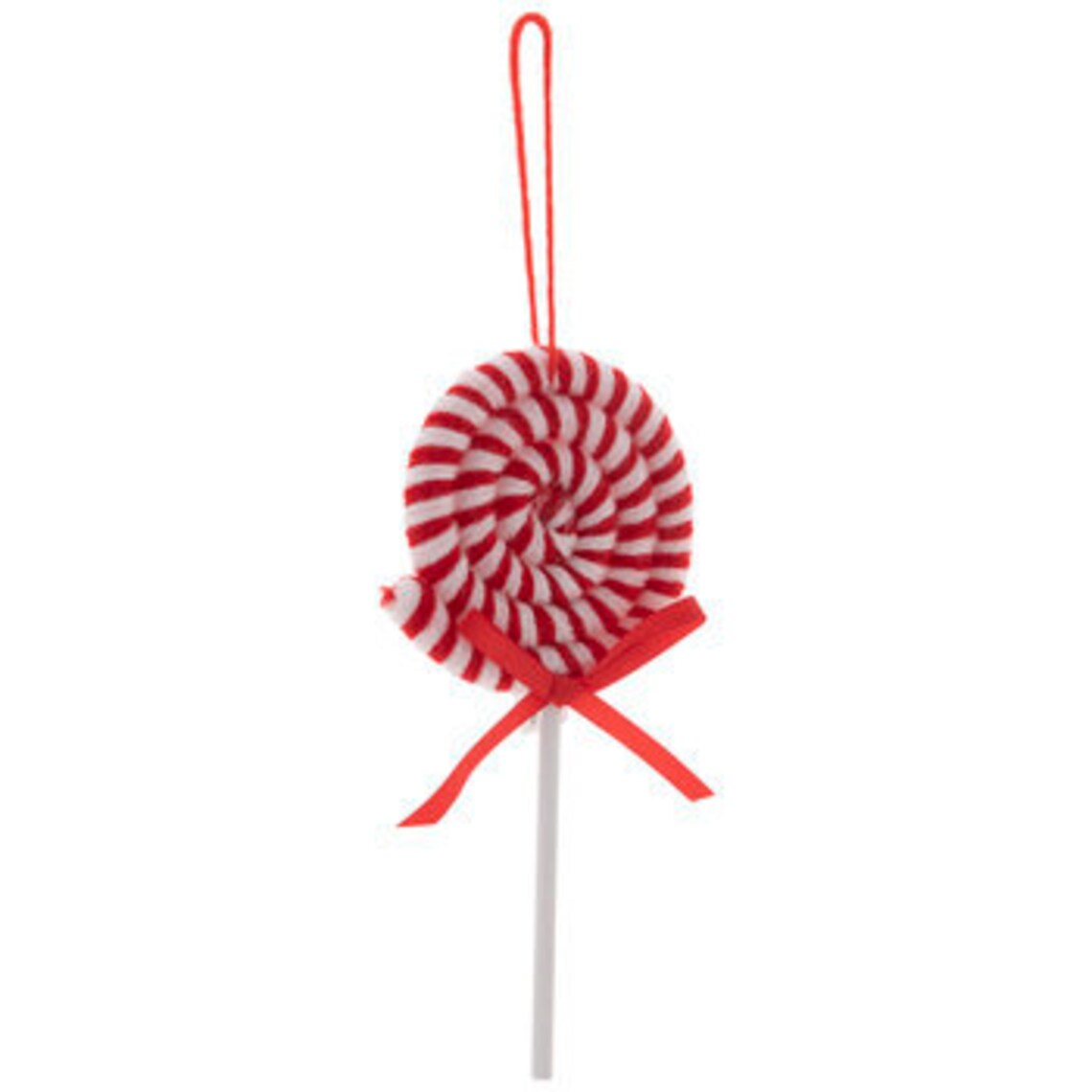 Red & White Striped Lollipop Ornament Christmas Candy Etsy
