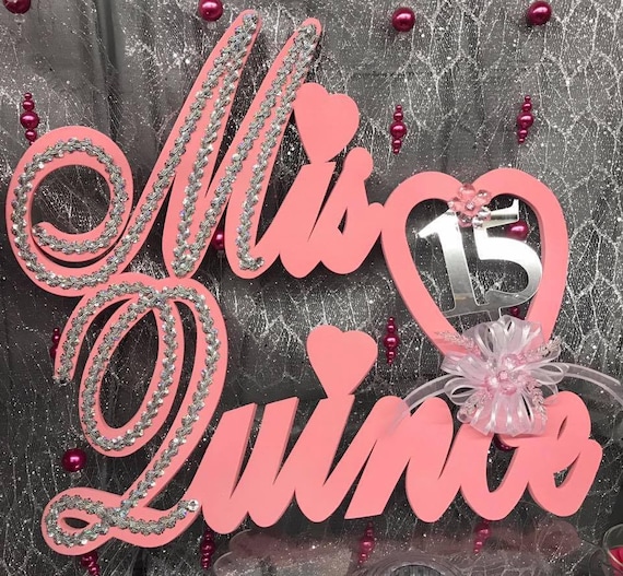 Mis Quince Anos Glitter Foam Wall Banner Decorations