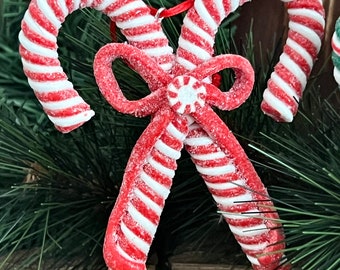 JIEYAO 80 Mini Bastoncini Di Zucchero Natalizi In Argilla – Decorazioni Fai Da Te Per Albero E Hobby - 3