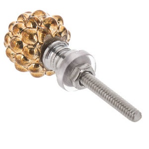 Perillas de Berry de oro de vidrio perillas de flores | Etsy