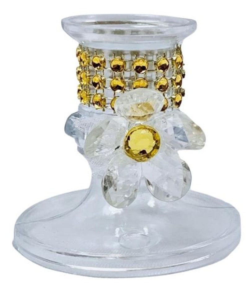 Plastic Candle Holder Cake Favors with Silver Rhinestones 16 Etsy