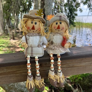 Scarecrow Shelf Sitter Fall Autumn Home Decoration Halloween Fall Thanksgiving Decorations