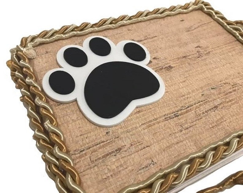 Puppy Dog Birthday Party Paw Theme signature Guest Book Keepsake Gift