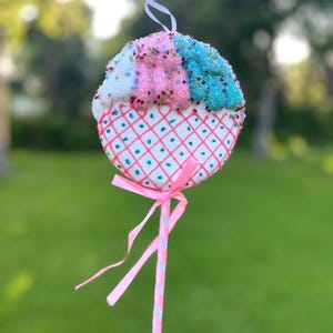 16 Inch Lollipop Christmas Tree Decoration - Colorful Candy Holiday Home Decor