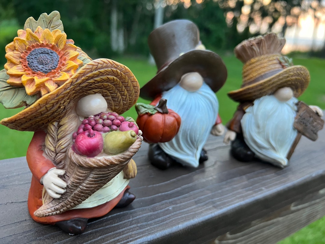 Happy Fall Scarecrow Table Decoration Home Accent Thanksgiving Decor 5h
