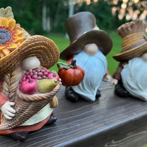 Happy Fall Scarecrow Table Decoration Home Accent Thanksgiving Decor 5"H Choose style
