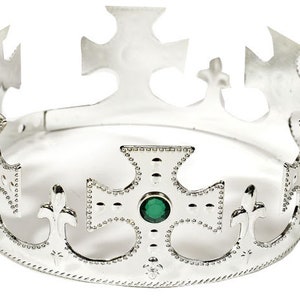 Mit Silber oder GOLD besetzte Krone, 26 cm, mit Schmucksteinen