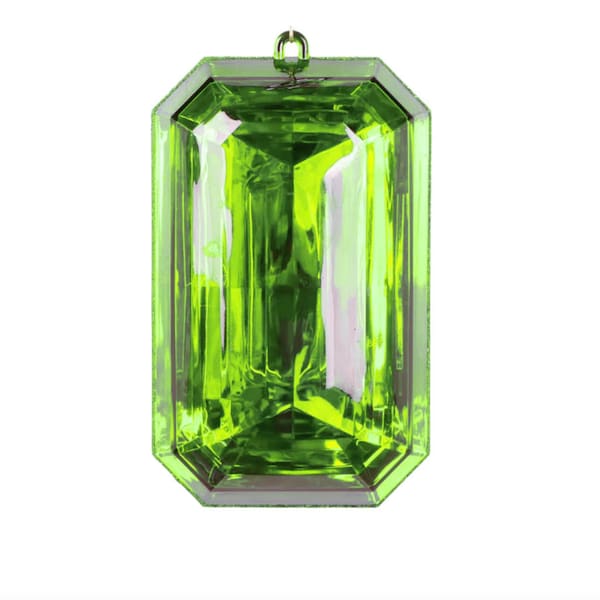 Emerald Green Gem Ornament Etsy