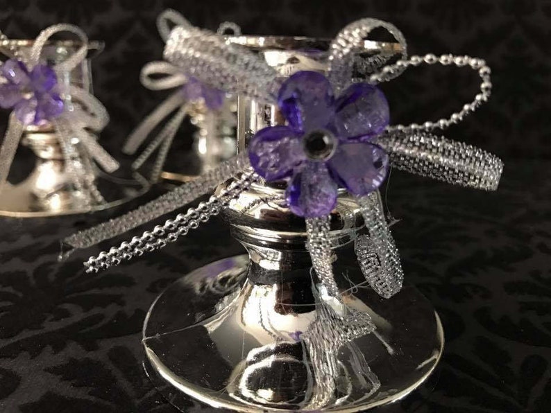 16 Candle Holder Favor With Flower Decoration for Sweet 16 Etsy