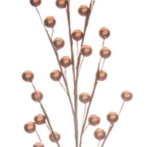 Rose Gold Metallic Berry Floral Picks Wreath Attachments Vase Etsy