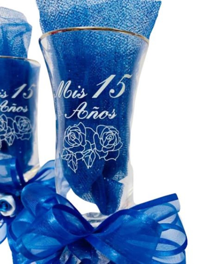 Mis Quince Anos Toasting Glass Cups Quinceanera Copas Keepsake Etsy