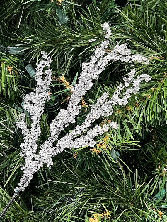 5 Christmas Ice Pick Icy Branch Pick Winter Ice Pick Christmas Wreath  Branch Ice Covered Branch Ice Stem Decoration -  Canada