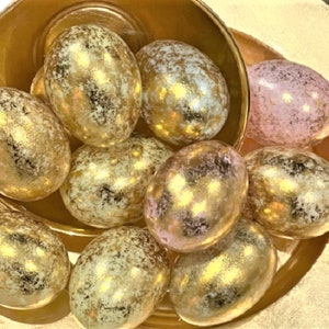 12 Gold Foil Easter Eggs Home Accent Decoration Diy Projects