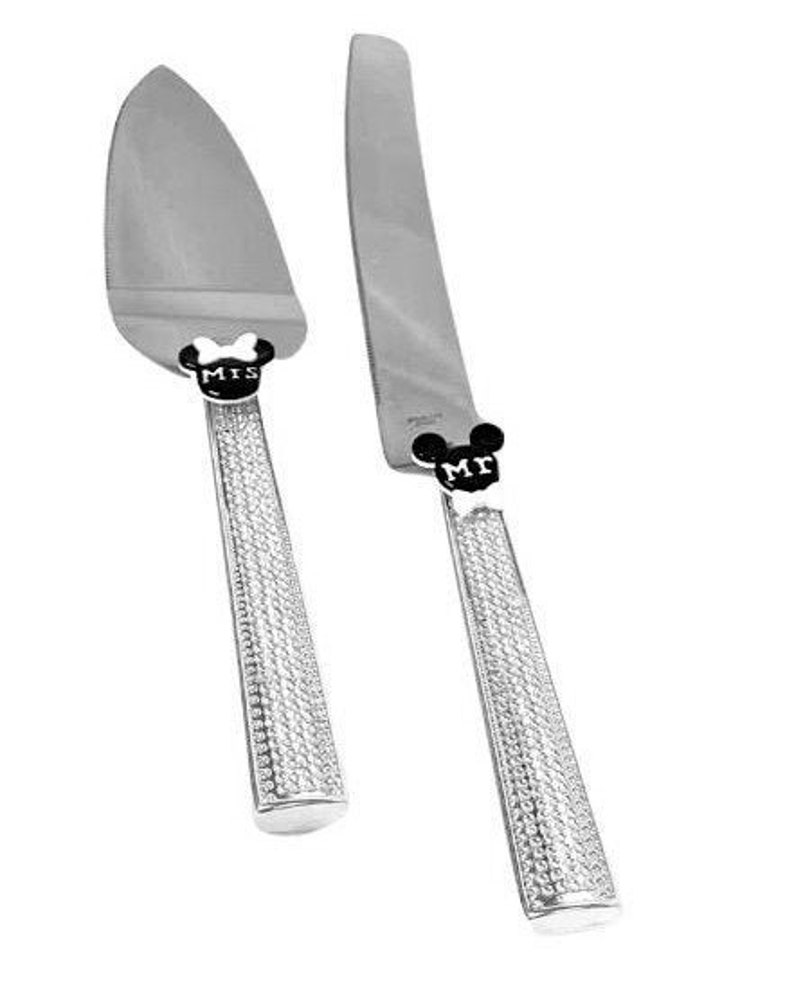 Disney Mickey and Minnie Mouse Wedding Cake Knife and Server Etsy
