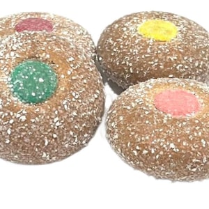 4pc Sugar Frosted Cookie Christmas Ornaments Jelly Filled Ornaments