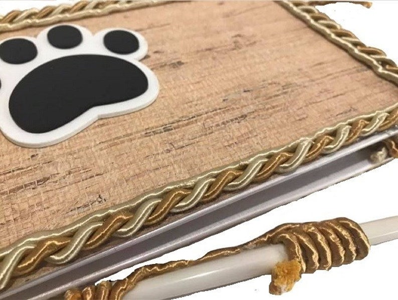 Puppy Dog Birthday Party Paw Theme signature Guest Book Keepsake Gift