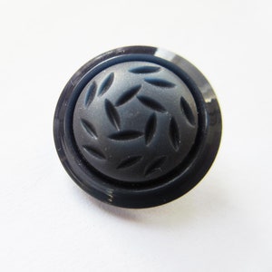 Fun large vintage navy blue buttons with textured centres