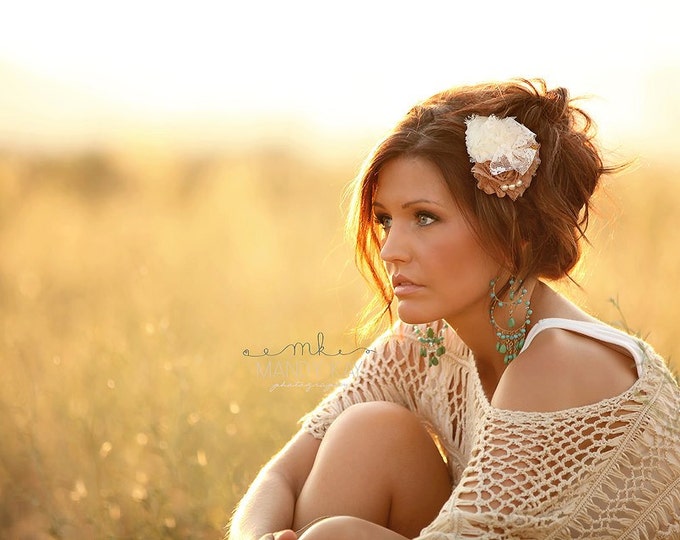Womens Hair Clip... Womens Headbands... Country Wedding Hair Etsy