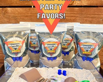 Monster Truck Party Favors, Monster Jam Birthday, Monster Truck Birthday Party Decorations, Sensory Kits, Pre-Filled Goodie Bags, Boy Gift