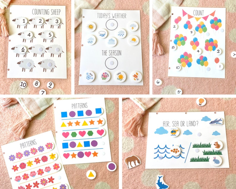 Printable DIY Toddler Binder Book, Learning Book, Busy Book, Educational, Kids, Preschool, Homeschool, Digital Download PDF Mega Bundle image 3