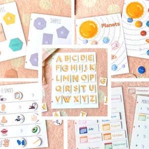 Learning Books Diy Printable DIY Toddler Binder Book, Learning Book, Busy Book ...