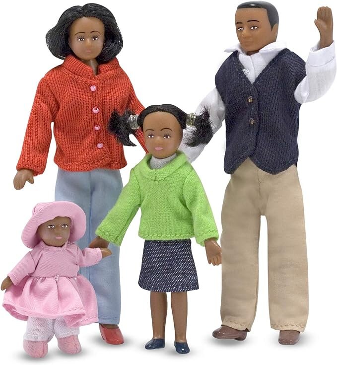 Melissa and doug african american dolls discount