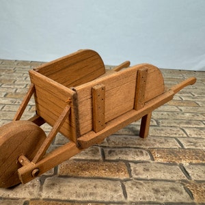 Dollhouse Miniature ~ Artisan Handmade Sir Thomas Thumb Vintage Wheelbarrow