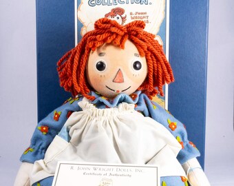 Vintage 2005 Raggedy Ann Porcelain Dolls, in Boxes - Etsy