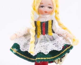 Dollhouse Miniature ~ Heidi Doll by Angel Children - From Ursula Sauerberg Estate