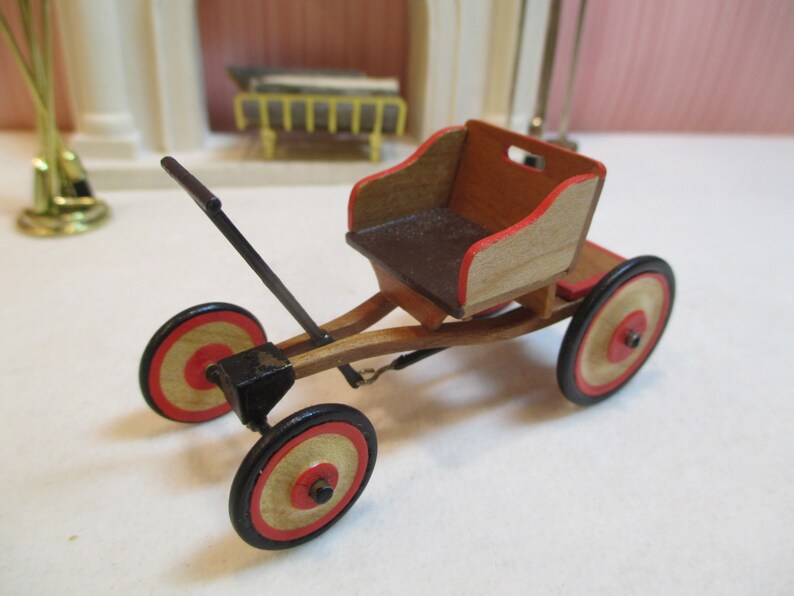 wooden pedal car